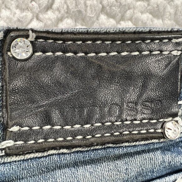 Vigoss Jeans Women’s 28x32 Blue New York Boot Cut Low Rise Embroidered - Picture 8 of 16